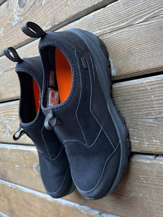 Merrell Black Coldpack Thermo Moc Waterproof Loafer SlipOn Shoe in Men\'s 12 main image 7
